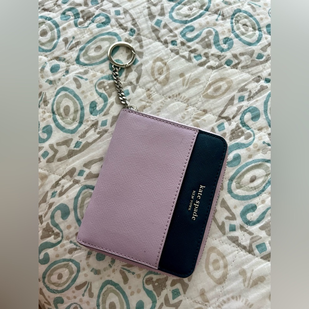 Kate Spade purple / blue zip wallet